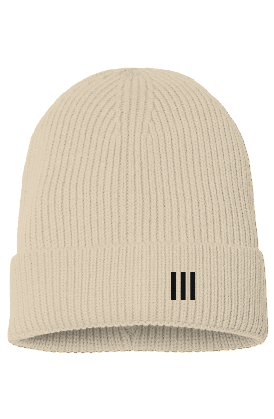 LUCCI Tri Bar Fine Rib Beanie