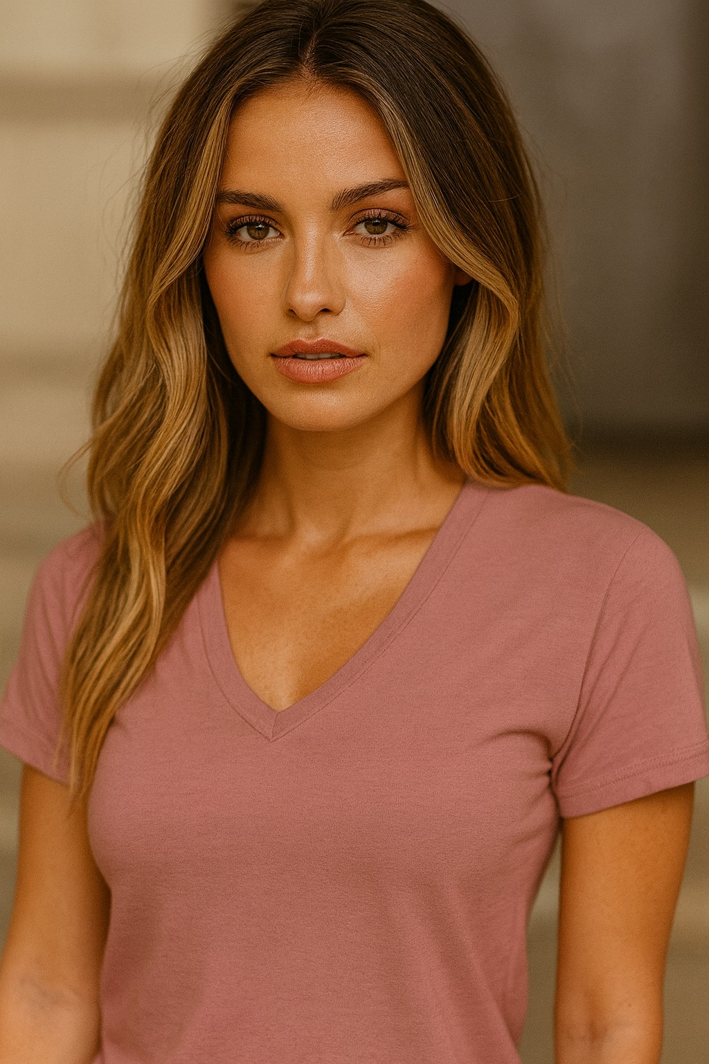 Lucci Women's V-Neck Tee