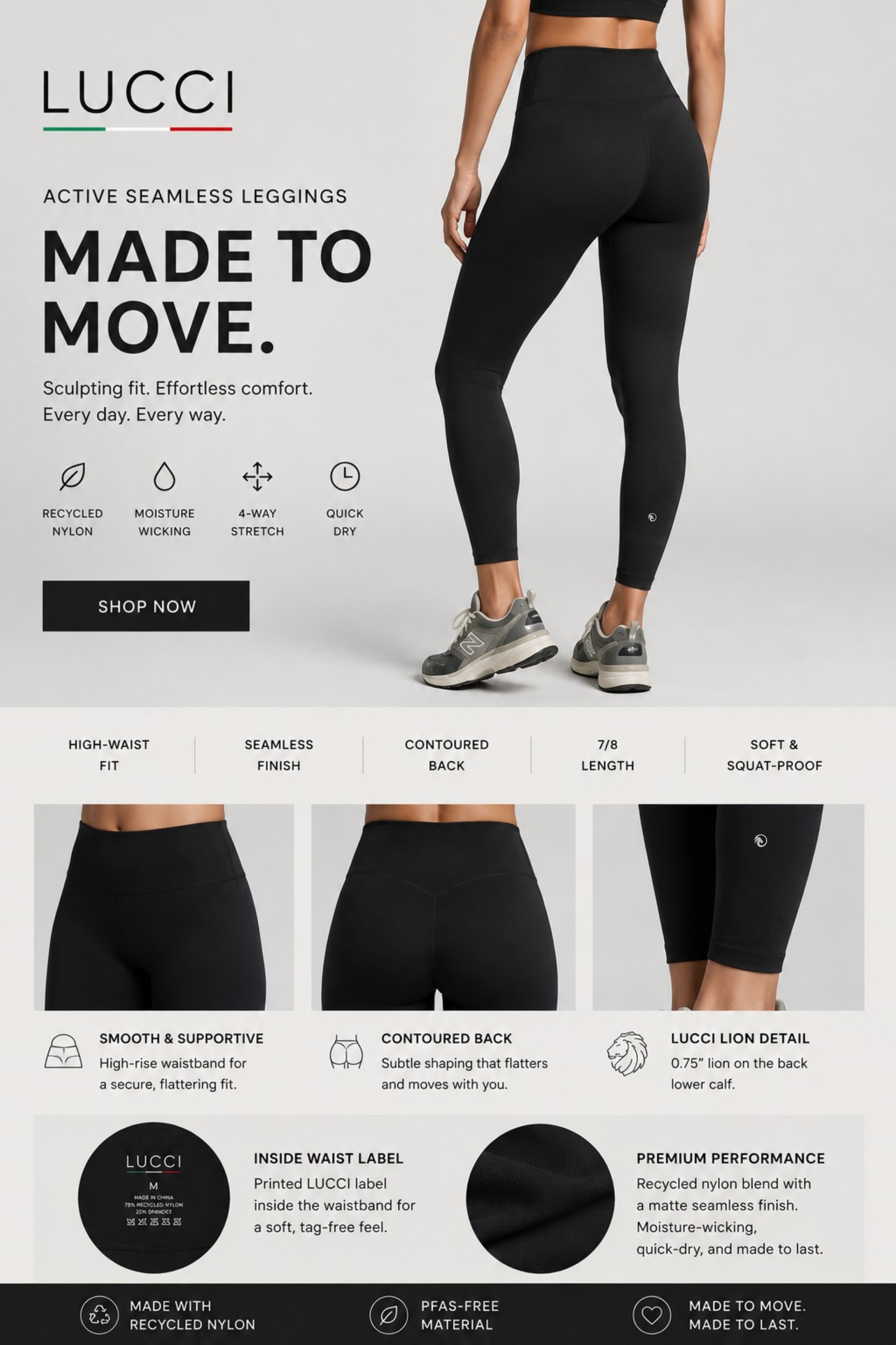LUCCI Active Seamless Leggings