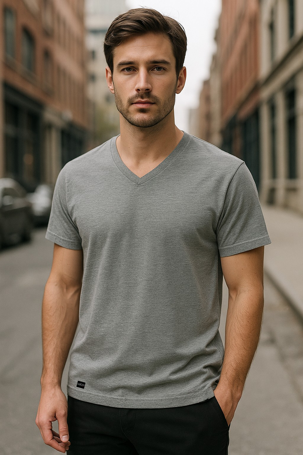 Lucci Men's V-Neck Essential